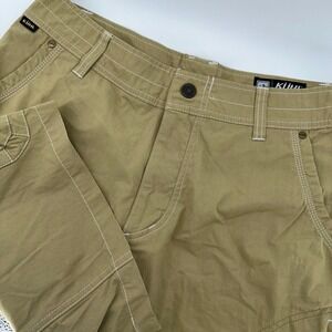 KUHL Mens Khaki Vintage Patina Dye Outdoor Utility Shorts Size 32